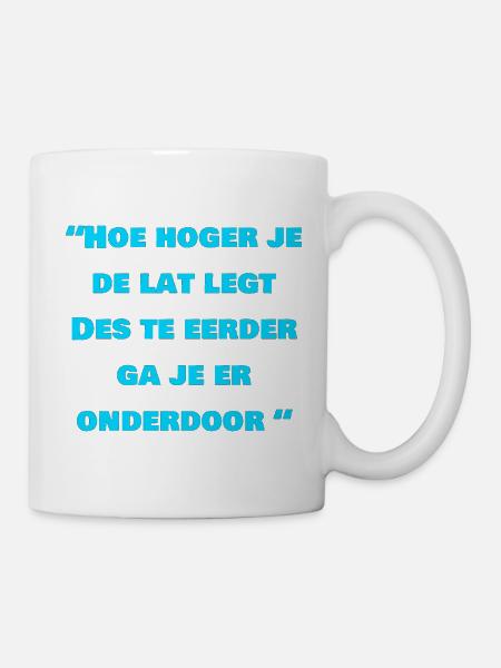 Humorvoller niederländischer Aussprachedruck - Tasse - Weiß