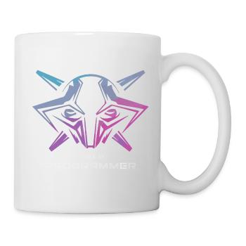 Futuristische Cyborg-Programmierer-Kunst - Tasse - Weiß - Rechts