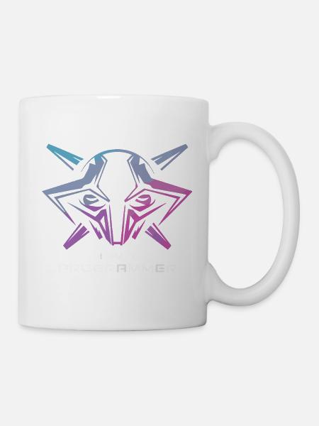 Futuristische Cyborg-Programmierer-Kunst - Tasse - Weiß