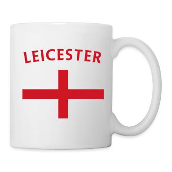 Leicester Flag Design for Fans - Mug - white - Right