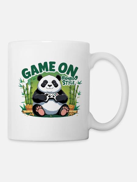Panda Spielefreund Bamboo Style - Tasse - Weiß