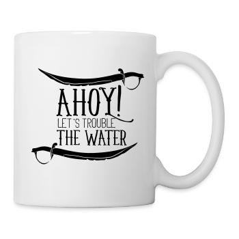 Pirate-Themed Design Featuring Swords and a Nautic - Mug - white - Right