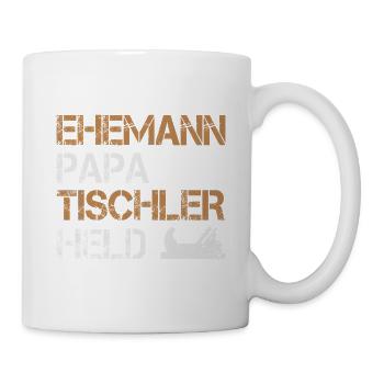 Mari Papa Charpentier Héros Menuisier Artisan - Mug blanc - blanc - Droite
