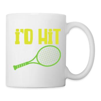 I Beat The Tennis Player Humor - Mug - white - Right