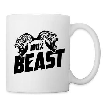 Gorilla Beast Motivation - Tasse - Weiß - Rechts