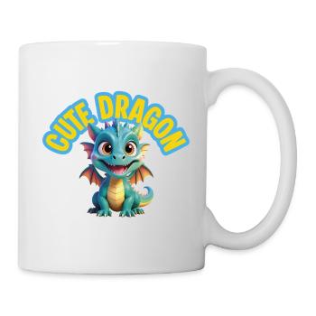 Dragon mignon - Mug blanc - blanc - Droite