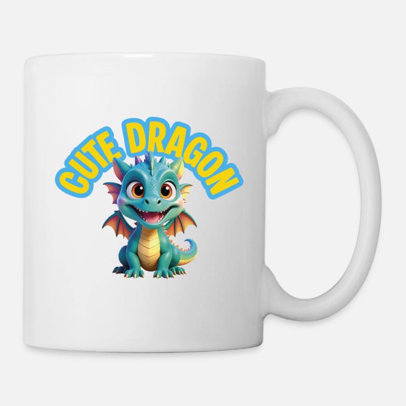 Cute Dragon - Mug - white