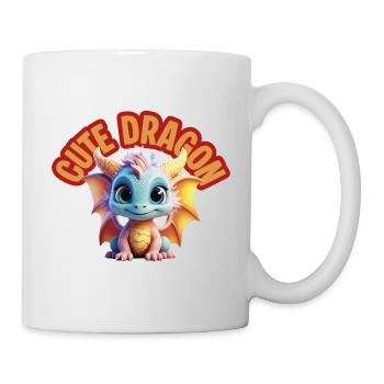 Dragon mignon - Mug blanc - blanc - Droite
