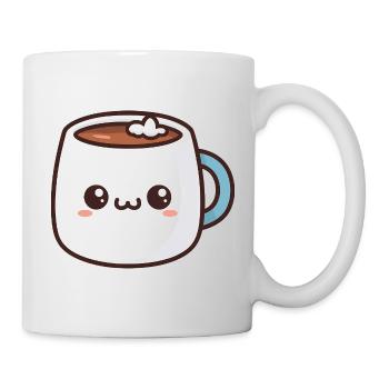 Kawaii Hot Chocolate Mug - Mug - white - Right