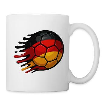Deutschland Fußball  - Tasse - Weiß - Rechts