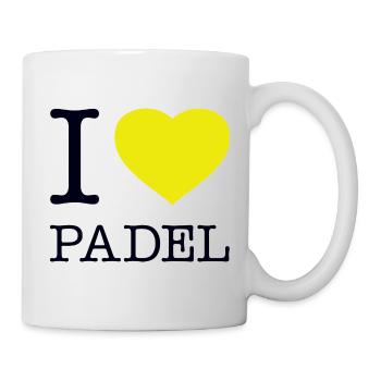 I Love Padel - Tasse - Weiß - Rechts