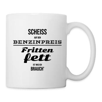 Sans matière grasse de friture c’est un arrêt pour les frites - Mug blanc - blanc - Droite