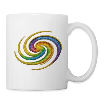 Galaktischer Regenbogenspiral  - Tasse - Weiß - Rechts