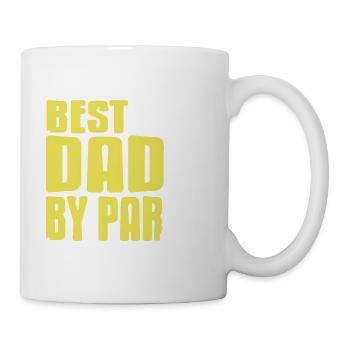 Best Dad by Par Funny Golf Joke for Fathers Day - Mug - white - Right
