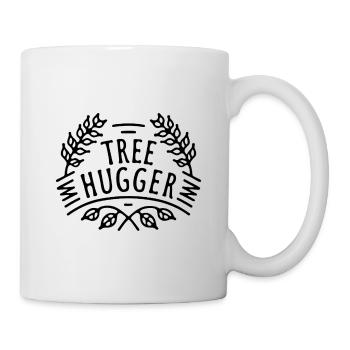 Tree hugger forest trees lover funny humor - Mug - white - Right