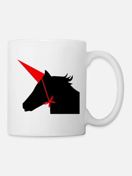 Unicorn hat - Mug - white