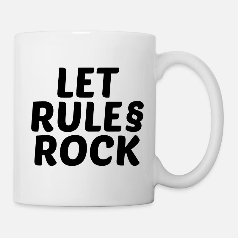 Rules Rock - Tasse - Weiß