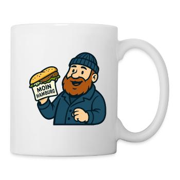 Sandwich au poisson de Hambourg - Mug blanc - blanc - Droite