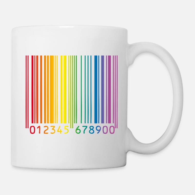 Schwuler Barcode - Tasse - Weiß