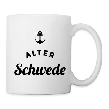 Alter Schwede Fun Design - Tasse - Weiß - Rechts