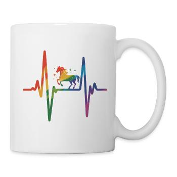 Cheval - Mug blanc - blanc - Droite