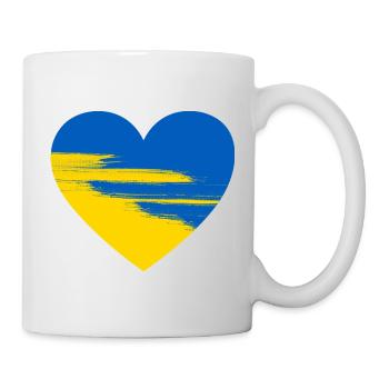 Ukraine Heart - Mug - white - Right