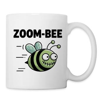 Zoom-Bee Lustige Bienen Grafik Für Technikfans - Tasse - Weiß - Rechts