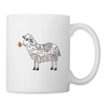 Schaf - Tasse - Weiß - Rechts