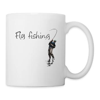 Fly fishing - Tasse - Weiß - Rechts