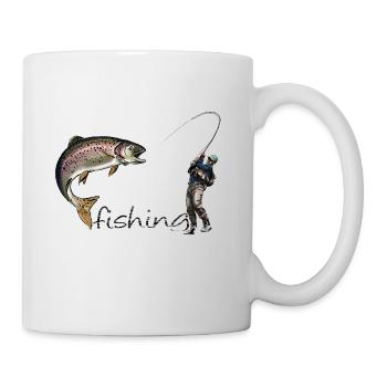 Fly fishing - Tasse - Weiß - Rechts