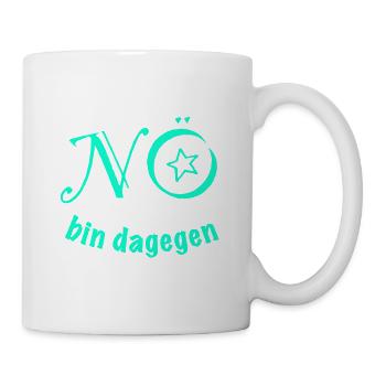 NON, JE SUIS CONTRE - non, non, anti, pas envie - Mug blanc - blanc - Droite