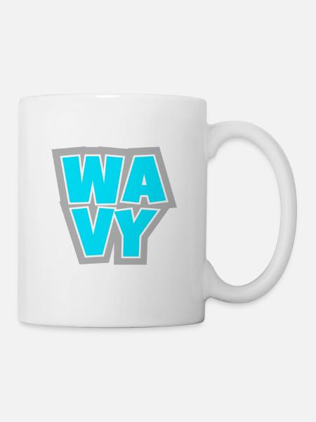 WAVY - relaxed, cool and always in the flow. - Mug - white