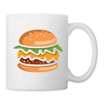 Cheeseburger Comic Burger - Mug blanc - blanc - Droite