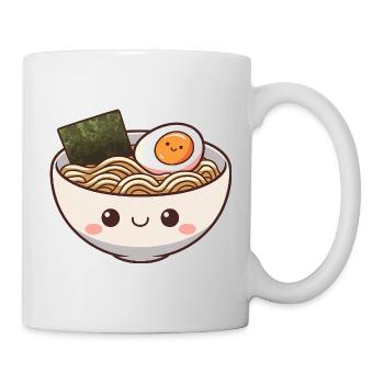 Cute Ramen Bowl with Smiling Face - Mug - white - Right