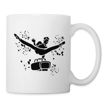 artistic gymnastics pommel horse gymnast - Mug - white - Right