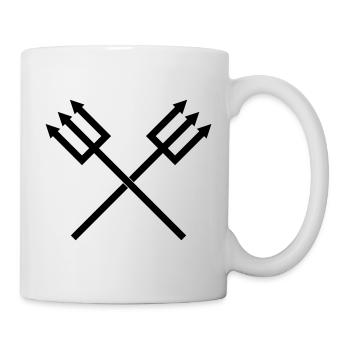 Dreizack - Tasse - Weiß - Rechts
