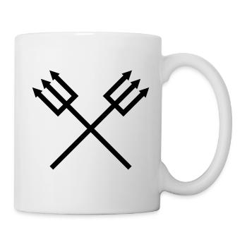 Dreizack - Tasse - Weiß - Rechts