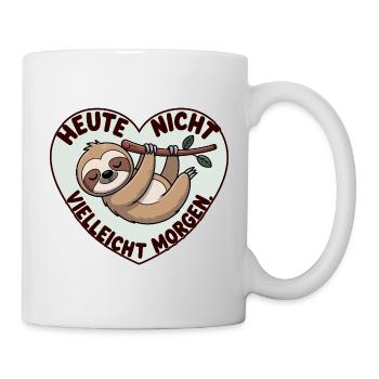 Today Not Maybe Tomorrow Sloth Saying - Mug - white - Right