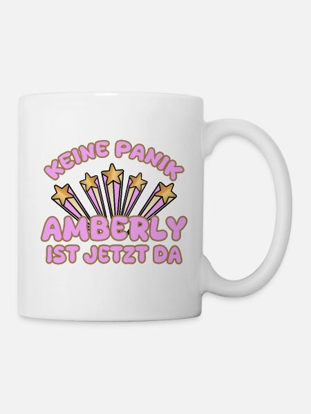 Amberly als Frauenname - Tasse - Weiß