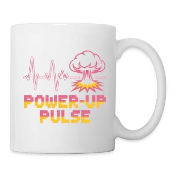 Power Up Pulse Pop Culture Rétro Jeu vidéo - Mug blanc - blanc - Droite