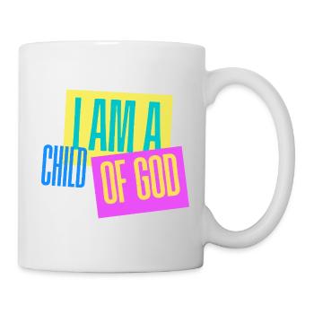 Je suis un enfant de Dieu - Design chrétien coloré - Mug blanc - blanc - Droite