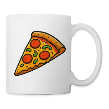 Illustration créative de pizza pour les fans - Mug blanc - blanc - Droite
