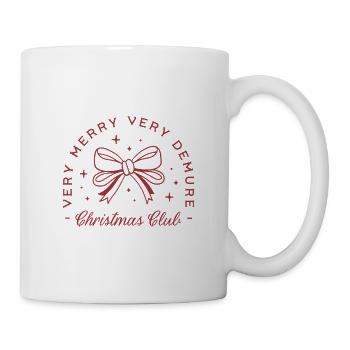 Demure Christmas girls club funny sarcastic quotes - Mug - white - Right