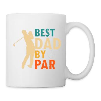 Best Dad By Par Funny Golf Saying - Mug - white - Right