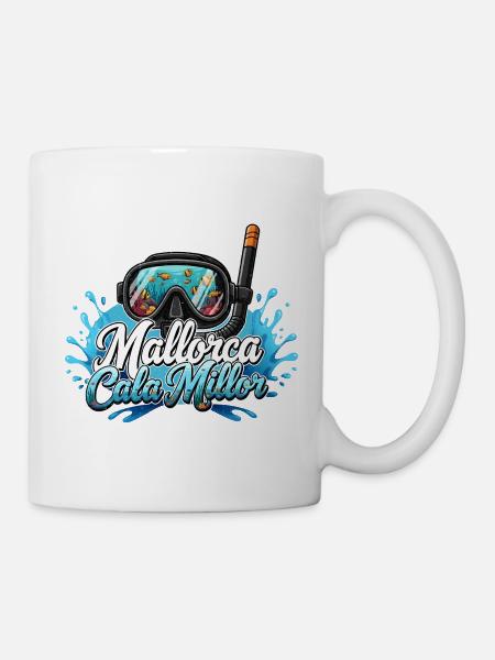 Tauchtraum Cala Millor - Tasse - Weiß