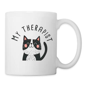 My Funny Cat Humor Therapist - Mug - white - Right