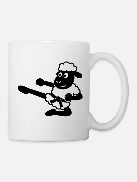Karate Sheep - Mug - white