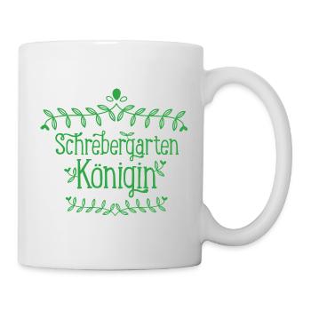 Schrebergarten Königin Kleingarten - Tasse - Weiß - Rechts