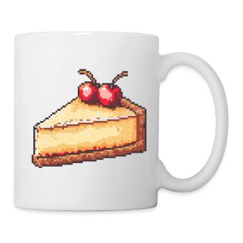 Pixel Cheesecake Cherry Slice - Mug - white - Right