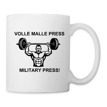 Motivation pour la musculation - Mug blanc - blanc - Droite